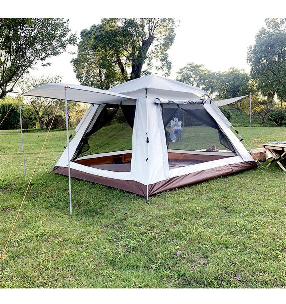Cheap Goat Tents Automatic Tent Fiberglass Rod Ultralight Outdoor Waterproof Windproof Camping Fishing Tent Cabana Sun Shelter Tourist Awning   